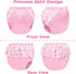 XL Pretty in Pink Satin Adult Diaper Cover - Washable Waterproof Ruffled Lace Bow