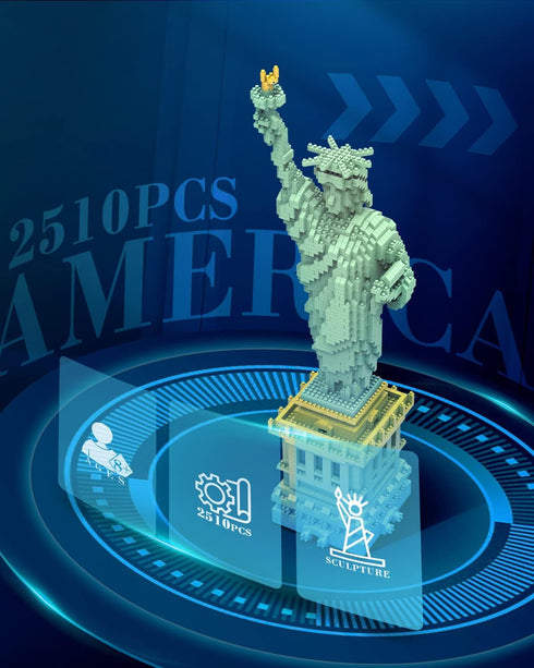 dOvOb Statue of Liberty Micro Mini Blocks Building Set (2510PCS)