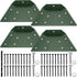 4 Pcs A Frame Bracket for Swing Set, Wooden Swing Accessories with Tools Hardware for Playground Support (Green)