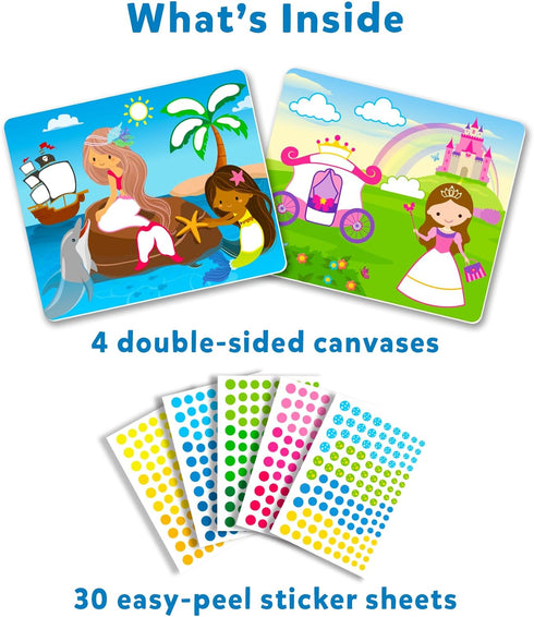 Skillmatics Art Activity - Dot It Unicorns & Princesses Craft Kits for Kids Ages 3-7, No Mess Sticker Art
