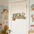 Personalized Woodland Name Sign for Boys Nursery, Custom Wooden Baby Name Wall Decor with Fox and Deer, Forest Animal