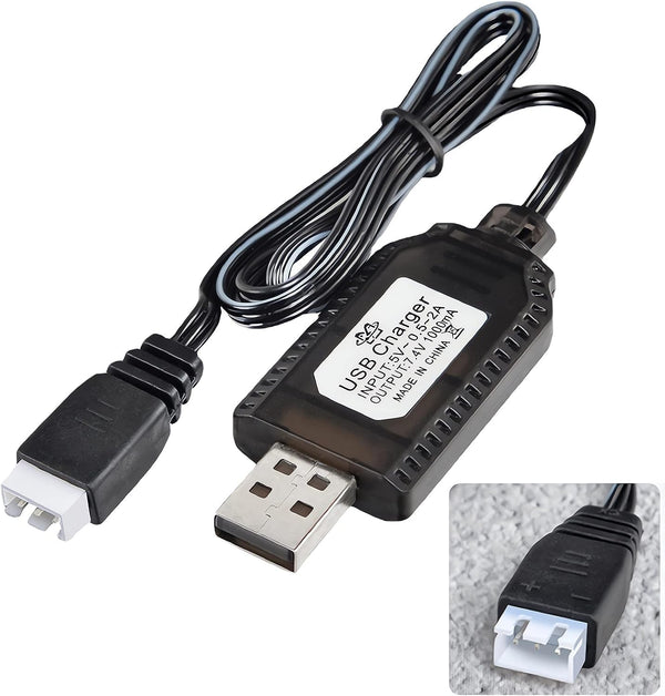 Aliwisdom Universal RC Battery Charger Cable with XH3 Pin Connector Plug for 7.4V