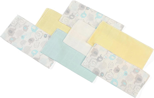 Deyzi 100% Pack 7, 7 7 inches Uni10 Washcloths, Cotton Ultra Soft Absorbent Wipes, Newborn Face Towel, of Reusable