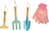 Set, Gardening Tool Kit, for Kids, STEM, Includes Tote Bag, Spade, Watering Can, Rake, Fork, Trowel and Gloves (Petal)