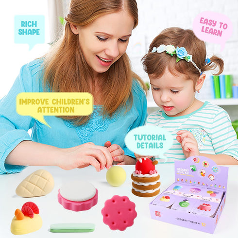 12 LOUFOR Air Dry Clay Kits - Modeling Clay for Kids, Ultra Light & Soft, Safe & Non-Toxic, Boxes DIY Model Magic Clay