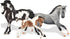 Breyer Horses Stablemates Horse Family Paint Set, 3 Horse Set, 1:32 Scale Model Toy #4239, White