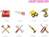 The DaPai 24 Pack Toolbox Hammer Tools Themed Cupcake Toppers Cake Decorations Handyman Plier Screwdriver Drill Wrench