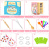 Cute Stuff Apron for Girls, Kids Cooking Sets with Toddler Chef Hat and Cookbook, Birthday Gifts for 3-8 Year Olds