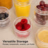 KeaBabies 4pk 8oz & 4pk 4oz Glass Baby Food Containers - Leak-Proof, Microwavable Small Baby Glass Jars with Lids,