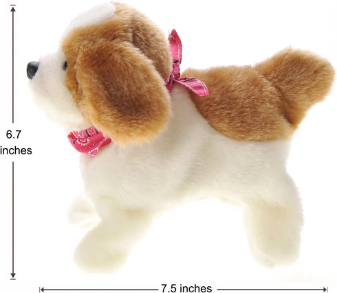 PowerTRC Cute Somersault Little Puppy | Pet Toy Dog Barks, Sits, Walk, and Flips