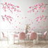 DECOWALL DS12-2003P1903 Watercolor Cherry Blossoms Wall Stickers, Peel and Stick Removable Wall Decals for Kids Nursery