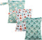Happy Flute 3 Set Wet Bag Storage Bag Zipper Waterproof Washable Travel Bags, Beach,