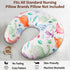 Set 2Pack Dinosaur Nursing Pillow Cover Baby Boys & Girls, Twins Breastfeeding Pillow Slipcover Cushion Cover, Soft