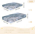 Bseiialft 52 28 Marbled Gray Blue Crib Sheets for Boys Girls Soft and Breathable Cotton Baby Sheets for Standard Crib
