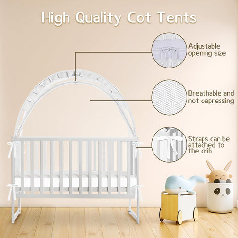 Generic Crib Tent to Keep Baby from Climbing Out, Crib Net to Keep Baby in - Mesh Climbing Prevention, Pop Up Tent