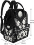 ZSUUGJ Backpack Gothic Butterfly Printed Diaper Bag Baby Bag Multi Function Baby Changing Bags For Travel