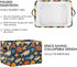 CWUPZAY 1 Pack Fish with Salmon Storage Basket Canvas Fabric Collapsible Storage Bins Box Organizer Waterproof for Home