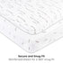 Ely’s & Co. Pack and Play Sheets, 2 Pack Fitted Playpen Sheet Set for Mini Crib, Forest Grey Floral