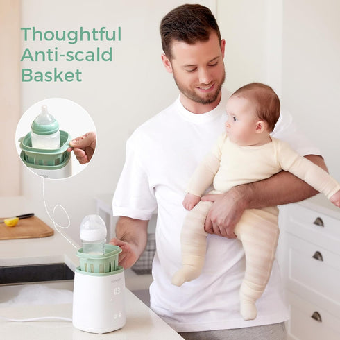 Momcozy Bottle Warmer, Fast Bottle Warmers for All Bottles with Timer, Accurate Temperature Control and Automatic