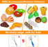 Kids Play Food Grill with Pretend Smoke Sound, Light Kitchen Playset BBQ Accessories for Toddler Girl Boy, 2-6 Year Old