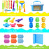 Wxqfumy Set, 31 3D Dough Tool Pcs Basic Dough Tools Kits for Kids, Dough Accessories Includes Storage Container, Mat