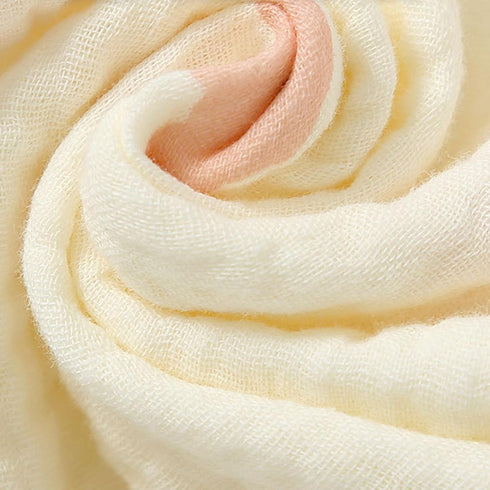 Lovey Blanket for Boys and Girls, Organic Cotton Muslin Security Blanket, Soft Soothing Towel for Newborns