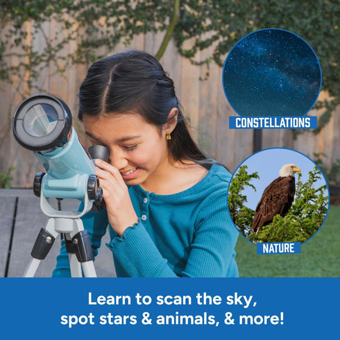 Educational Insights Set, 7+ GeoSafari Starview Telescope - Kids Telescope for Beginner Astronomy, Stargazing & Viewing