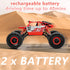 1:18 2.4Ghz 4WD 2 Cheerwing Rock Crawler Remote Control Car Off Road RC Monster Truck Battery(Red)