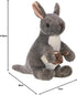 8 Inches, 8", Model:10867 Wild Republic Kangaroo with Joey Plush, Stuffed Animal, Plush Toy, Gifts for Kids, Cuddlekins