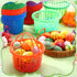 50 4.3 6.7 400g Wenqik Pcs Plastic Easter Baskets for Kids Bulk x in Easter Egg Baskets Empty Plastic Buckets