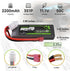 OVONIC 3S 50C 2200mAh 11.1V Lipo Battery Lipo Battery with Dean-Style T Connector for RC Airplane Helicopter Quadcopter