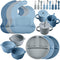 Yinder 24 Pack Silicone Baby Feeding Set Baby LED Weaning Supplies Includes