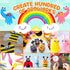 Goody King Arts and Crafts Supplies for Kids, Craft Art Supply Jar Kit for Ages 4-10, Collage Arts Set for Toddlers
