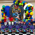 4Pcs Video Game Party Tablecloth - Neon Game On Rectangular Table Covers for Kids Birthday Party Decorations