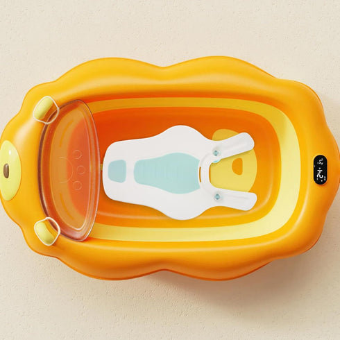 Soft Silicone Bath Seat for Newborns - Bath Support for Sink