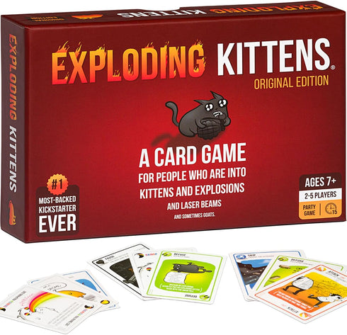 Exploding Kittens Original Edition - Hilarious Family Game Night Card Game for Ages 7+