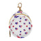 PYBUG Independence Day Heart Round Pacifier Storage Case, Polyester & TPU Lined with