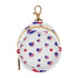 PYBUG Independence Day Heart Round Pacifier Storage Case, Polyester & TPU Lined with