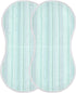 decor gift 4 Pack 22x11in Cotton Newborns Burp Cloths Soft Touch Blue-Green Stripes Baby Cloth for Babies Girls