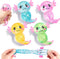 LSGYPAQ 12PCS Glitter Stress Relief Axolotl Toy Cute Malt Sugar Filled Sensory Fidget