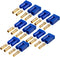 5 Pairs EC5 Banana Plug Connectors - EC5 Male Female 5mm Gold Bullet Plugs for RC ESC LIPO Battery