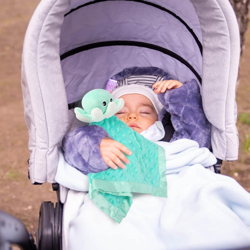 Baby Security Blanket Loveys, Plush Octopus Stuffed Animal Snuggle Toy for Newborn Girls and Boys