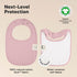 8-Pack Organic Baby Bibs for Baby Girls, Baby Boys - Absorbent Drool Bibs for Spit Ups, Cotton Cloth Baby Bibs
