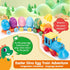 2-4, Set 8 Counting Eggs,2-3 hahaland Dinosaur Toys for Toddlers Montessori Learning Toy Matching Train with Dinosaurs