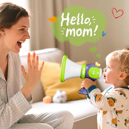 3 4 5 6 7 8 iPlay, iLearn Kids Voice Changer Toy, Toddler Megaphone W/ Fun Sounds Effect, Voice Changing Device Novelty