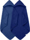 Spotted Play 2 Pack Hooded Baby Towels - 100% Muslin Cotton for