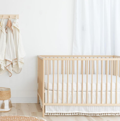 100% Mattress(28"x 52"), Crane Baby Crib Sheet, Neutral Hashtag Crib Sheets & Toddler Sheets, Cotton Crib Sheets