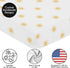 Sweet Jojo Designs Fitted Baby Crib Sheets (White and Yellow Boho Sun) for Boys or Girls, Infant Nursery, Toddler Room