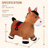 Bouncy Horse Hopper by INPANY - Inflatable Ride-on Animal Toy for Toddlers, Includes Pump