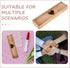 PERSELOSO Wooden Pregnancy Test Keepsake Box with Lid Announcement Storage Container Brown Pregnancy Announcement Box